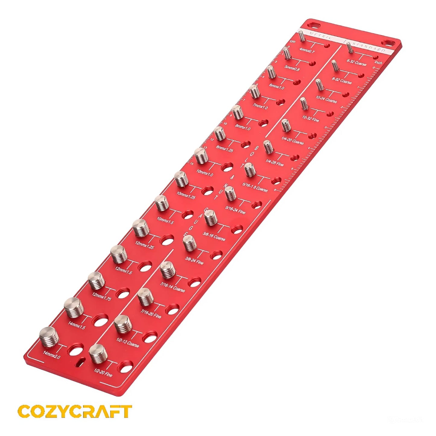 CozyCraft™ Nut and Bolt Thread Checker
